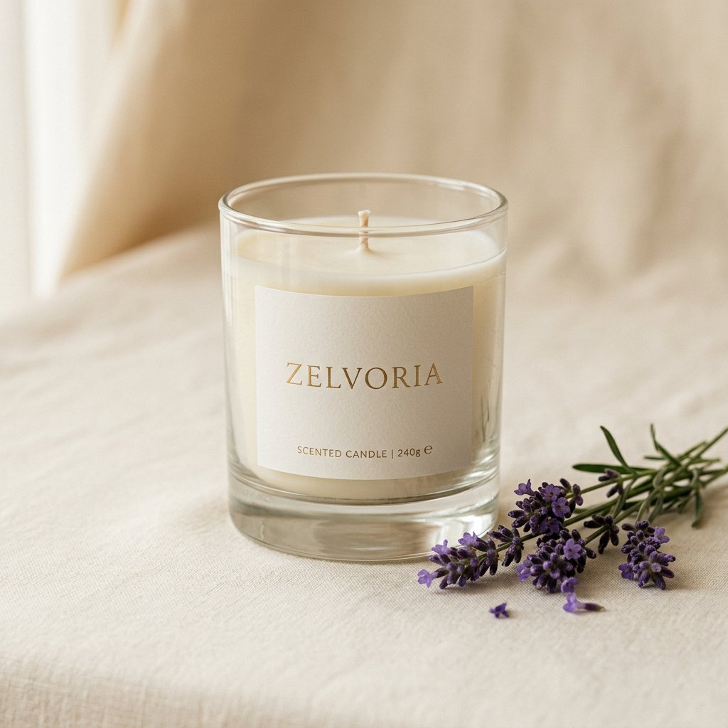 Zelvoria Lavender — Lavender scented luxury candle