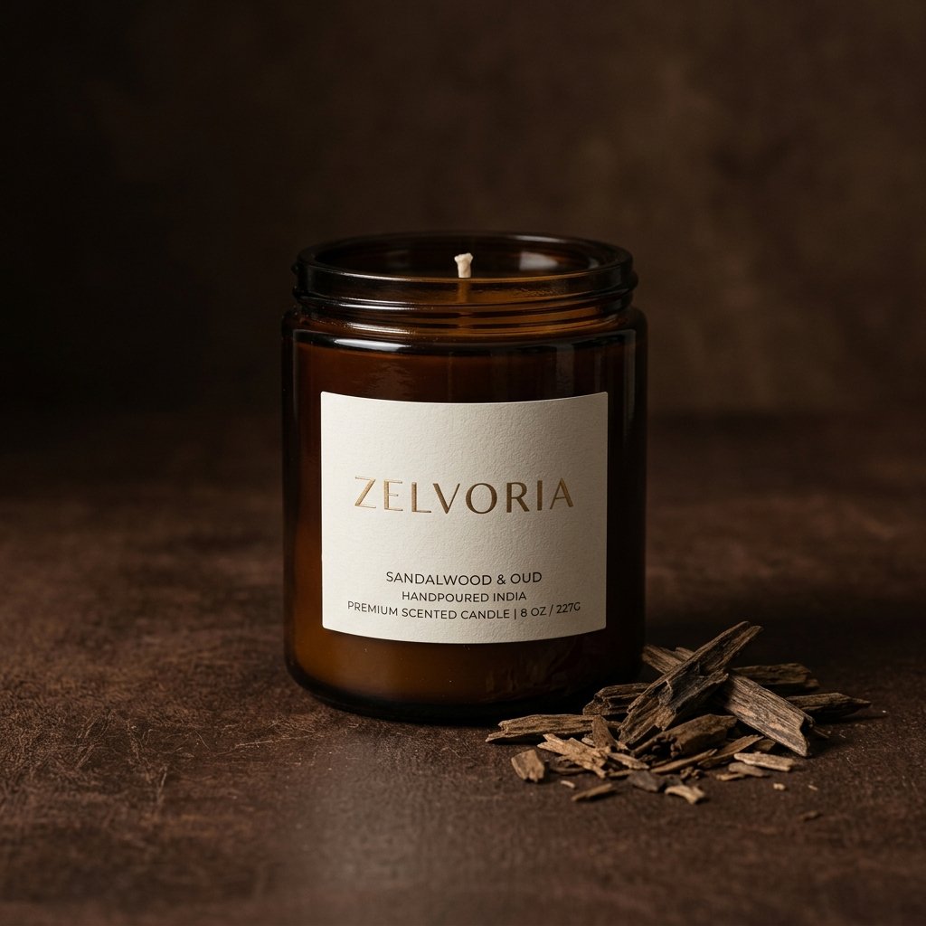 Zelvoria Oud — Oud scented luxury candle